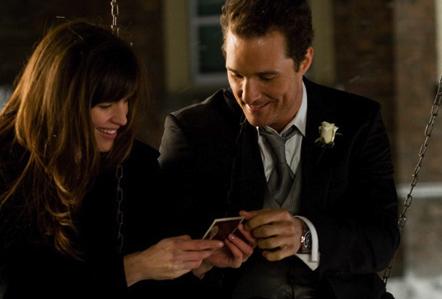 Matthew McConaughey and Jennifer Garner smile over past memories.