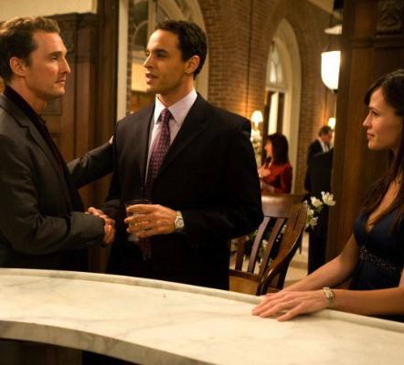 Connor, Jenny, and Brad in Ghosts of Girlfriends Past.