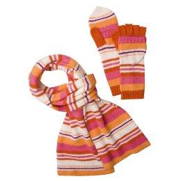 Merona muffler and glove set in pink