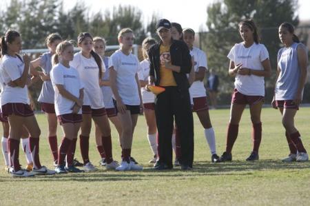 Mia Hamm with Youth Soccer