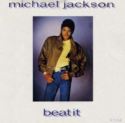 Michael Jackson's Beat It UK single