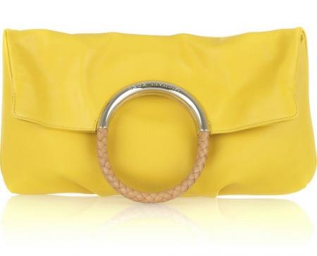 Michael Kors Foldover Leather Clutch