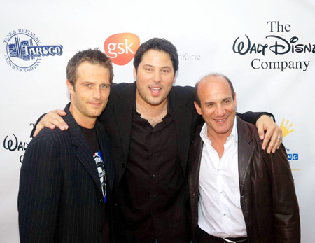 Michael Vartan poses with buddies