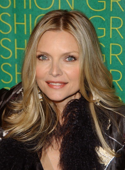 Michelle Pfeiffer with straight hair