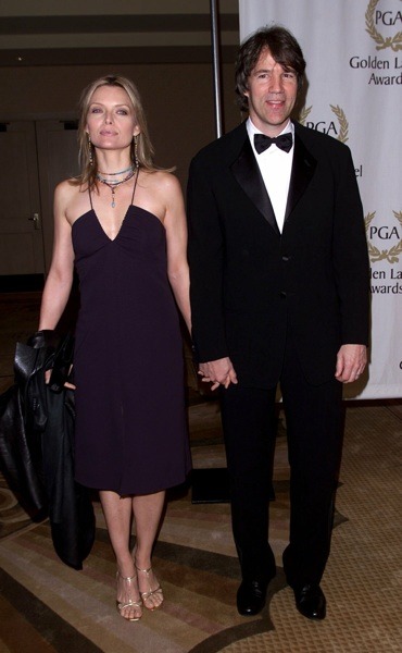 Michelle Pfeiffer with gold sandals