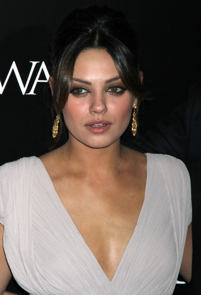 Mila Kunis with an elegent updo
