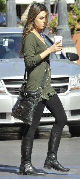 Mila Kunis's military style