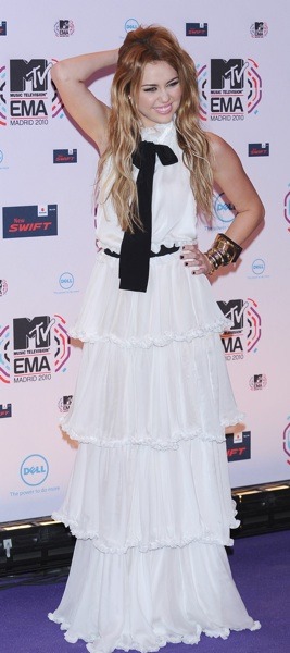 Miley Cyrus in sash