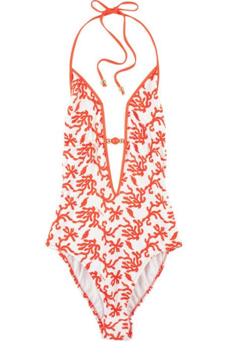 Milly Plunge-Front Swimsuit