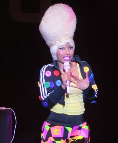 Nicki Minaj with headband braid