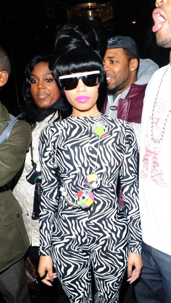 Nicki Minaj in zebra print