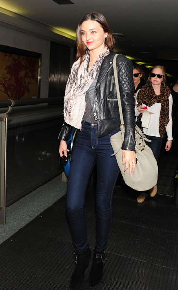 Miranda Kerr arrives at Narita International airport in Japan