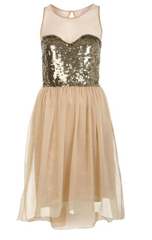 Sequin bodice dress