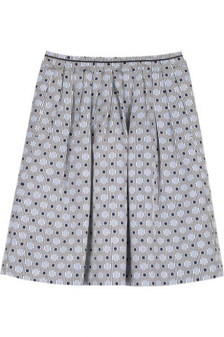 Miu Miu Geometric Print Skirt