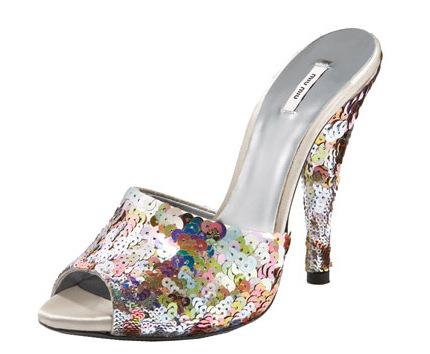 Miu Miu Sequin Slides 