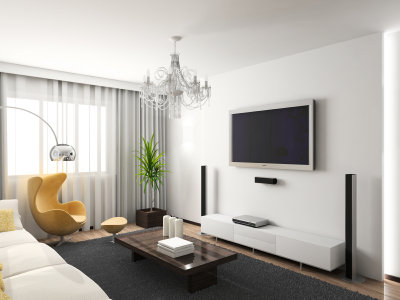 Modern Living Room Pics on Modern Living Room With Chandelier   Modern Apartments