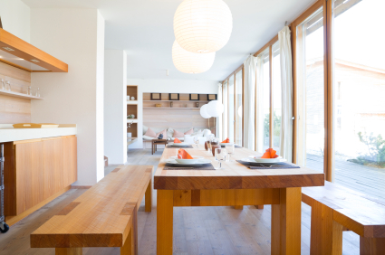 Modern Wood Dining Room