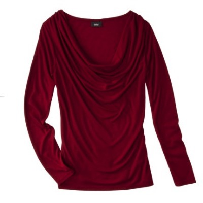 Cowl neck shirt