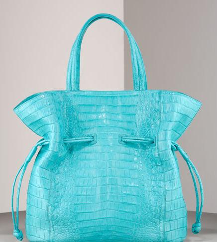Nancy Gonzales Matte Crocodile Tote