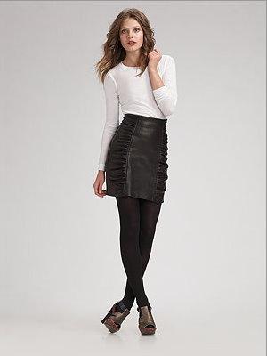 Nanette Lepore leather skirt