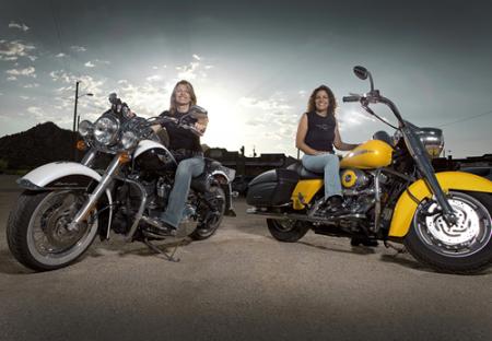 Natalie and Darnell Harley-Davidson