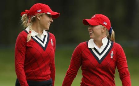 Natalie Gulbis and Morgan Pressel