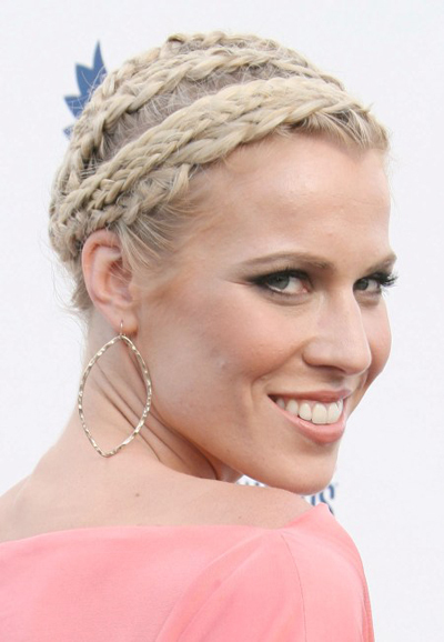 headband hairstyles. braided headband hairstyle