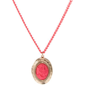This neon necklace in an eye-popping shade of fuchsia really caught our attention. Available from Asos.com.