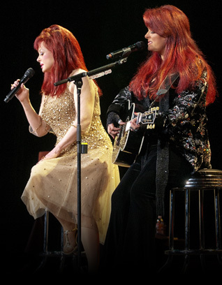 The Judds on stage