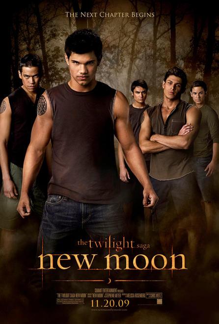 Jacob Black (Taylor Lautner) and the wolf pack for New Moon promotion