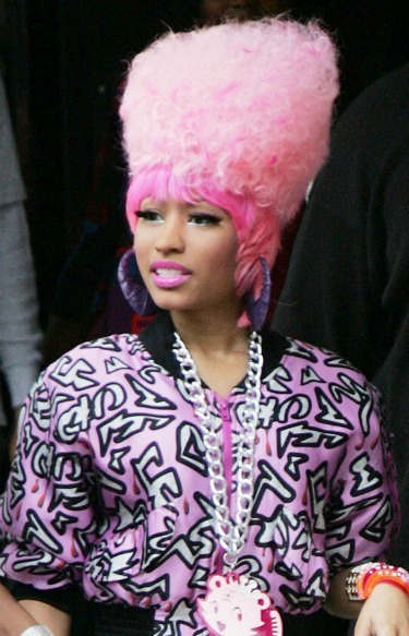 Nicki Minaj's cotton candy pink 