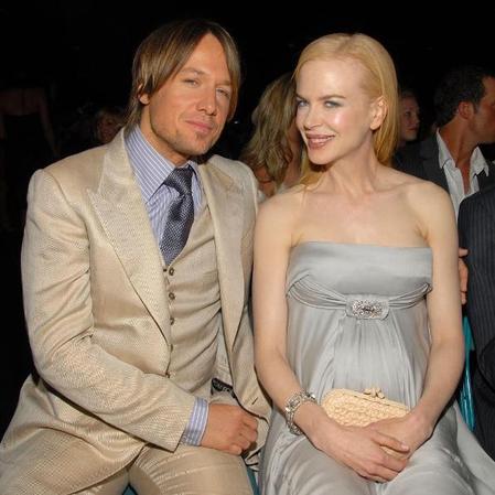 Pregnant Nicole Kidman with Keith Urban