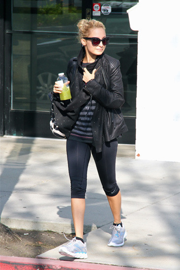 Nicole Richie leaves her gym