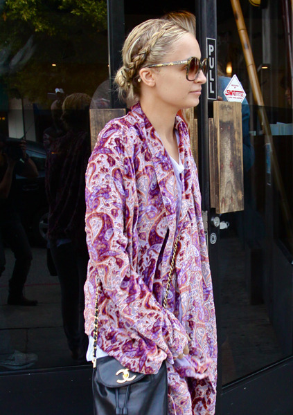 Nicole Richie's braided 'do