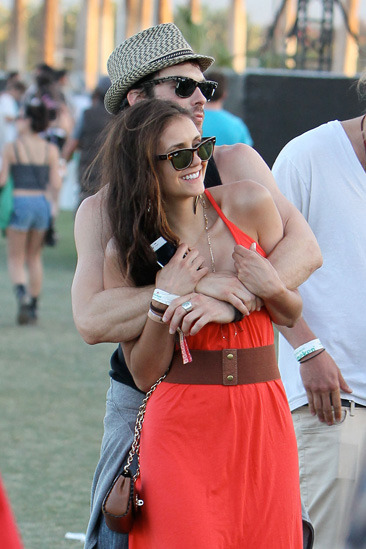 Nina Dobrev and Ian Somerhalder