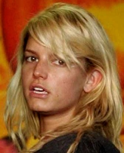Jessica Simpson without makeup