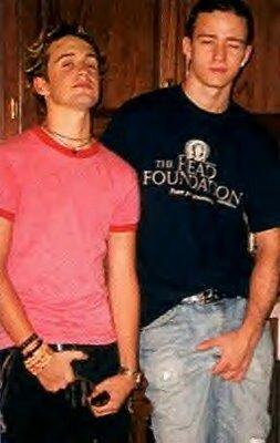 A dated picture of Trace Ayala and Justin Timberlake
