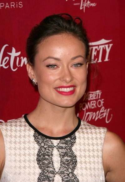 Olivia Wilde with red lips
