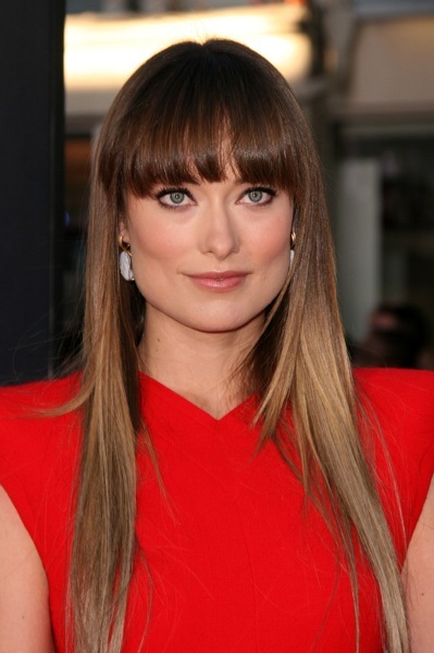 Olivia Wilde with straight hair