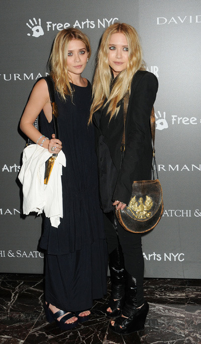 Ashley and Mary-Kate Olsen attend the Free Arts NYC 12th Annual Art Auction in Nyc. Photo courtesy of L. Gallo/WENN.