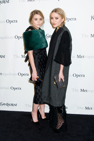 Ashley and Mary-Kate Olsen at the Opera