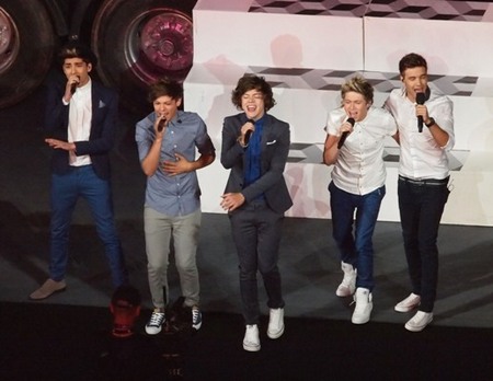 One Direction perform at the 2012 London Summer Olympics