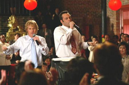 Owen Wilson and Vince Vaughn singing