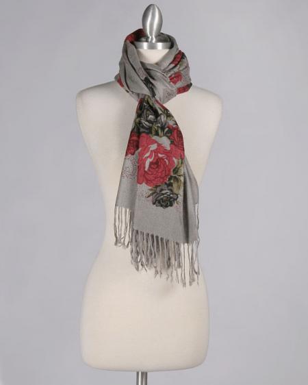 Francesca's Collection Pashmina Gold Scarf