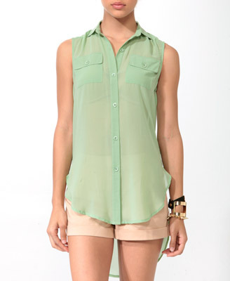 Sleveless Sherbert Shirt