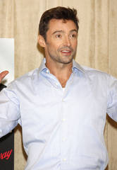 Hugh Jackman at a press event for his musical show at Pearl Studios in New York City
