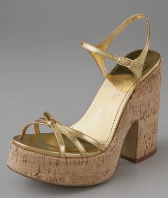 Pedro Garcia Strappy Cork Platform Sandals