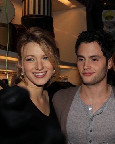 Penn Badgley and Blake Lively