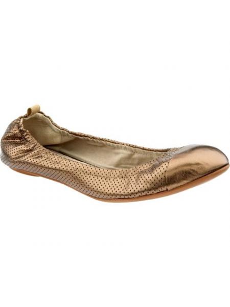 Perforated Leather Ballet Flat
