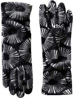 Performance Fleece gloves in black print